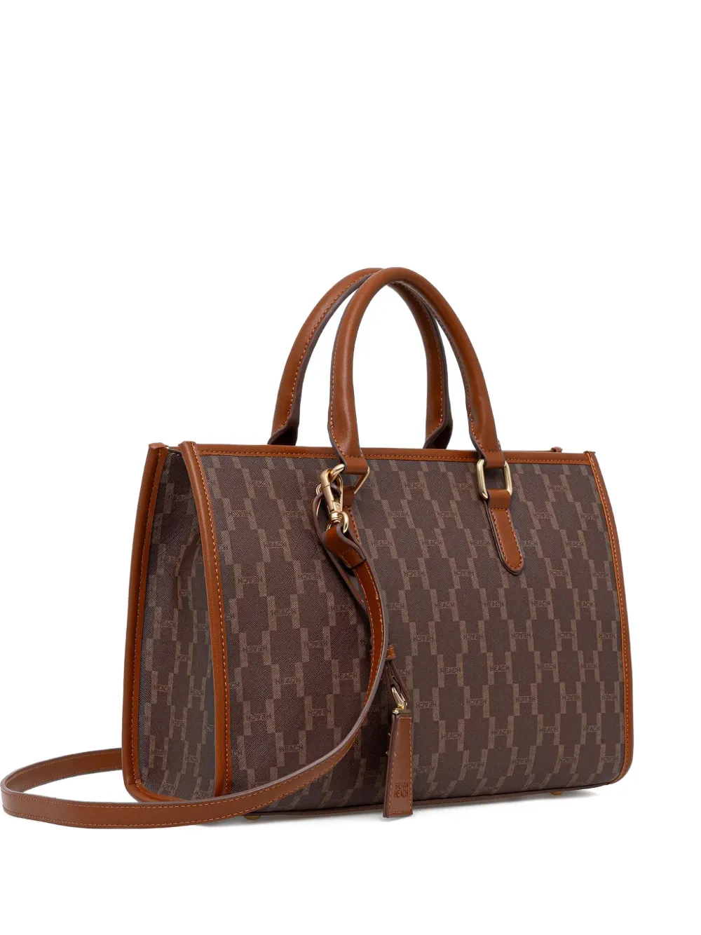 Silvian Heach monogram-patterned tote bag | Brown | Image 1