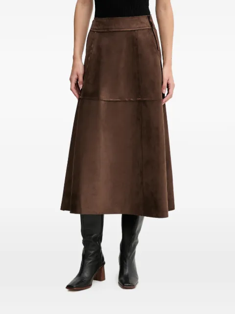 Sandro Ferrone panelled A-line midi skirt