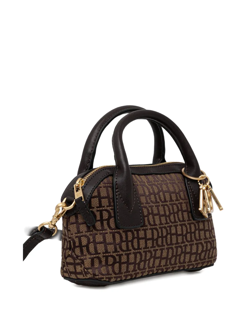 Pedro Del Hierro mini monogram charm tote bag - Bruin