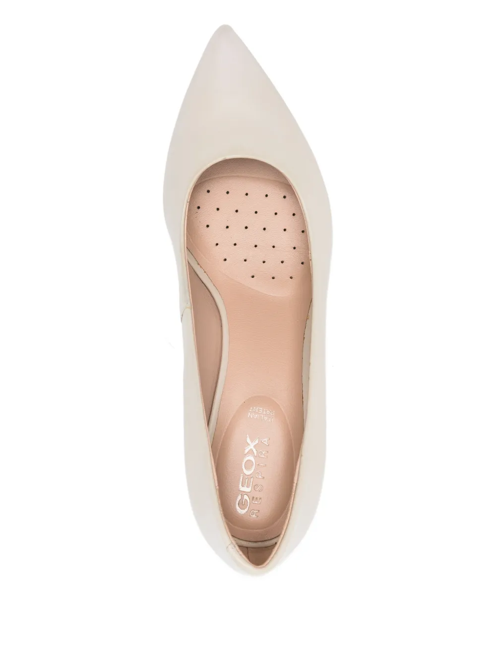 Geox 70mm Bibbiana Pointed Pumps In Neutral
