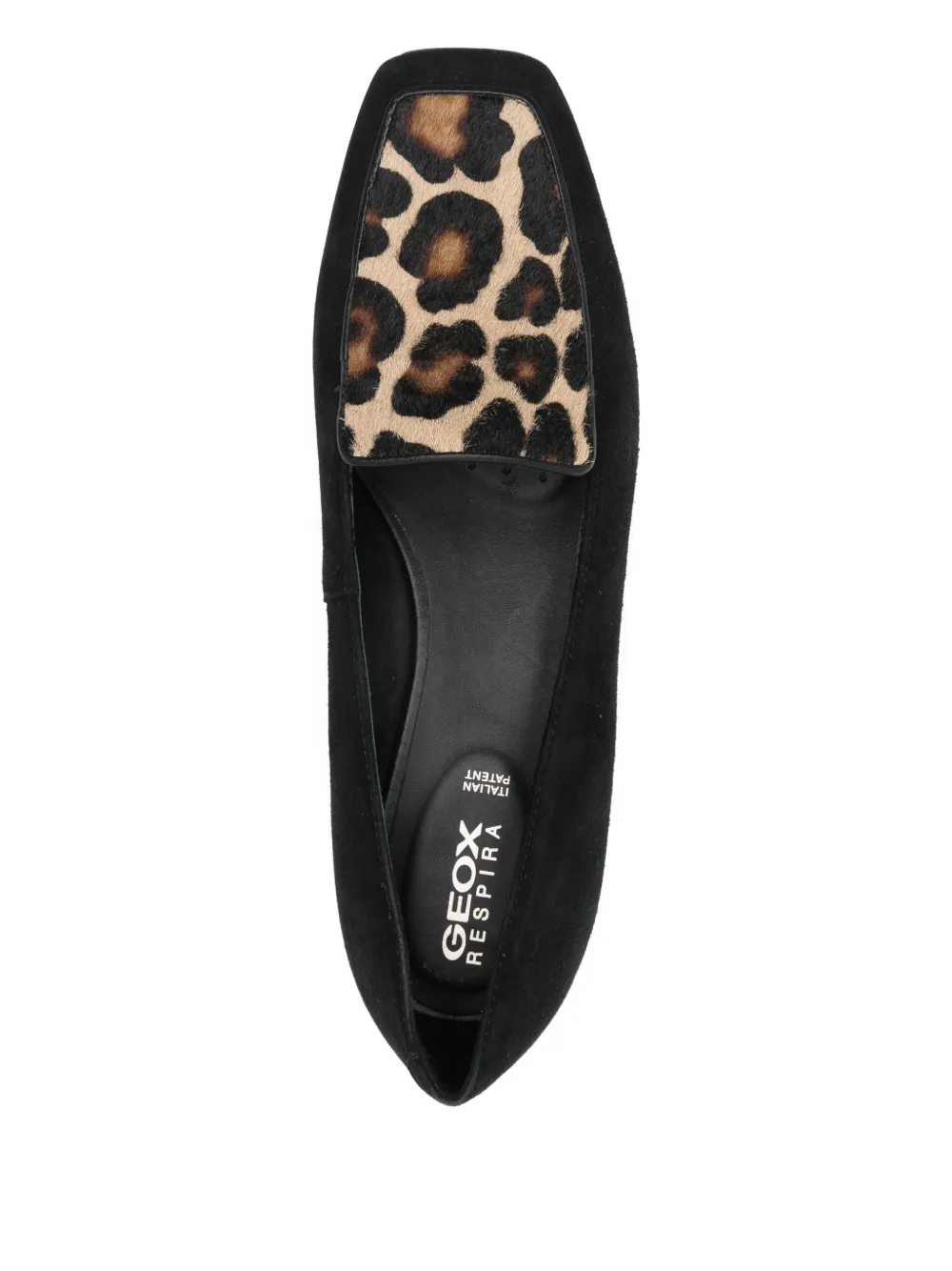Geox 30mm Vivyanne Leopard-print Block-heel Pumps In Black