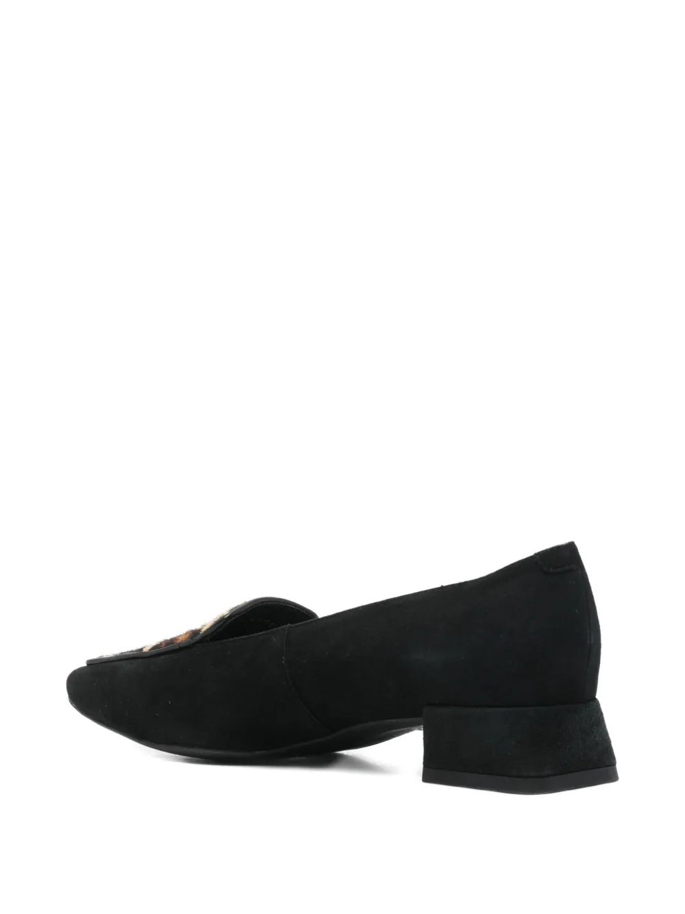 Geox 30mm Vivyanne Leopard-print Block-heel Pumps In Black