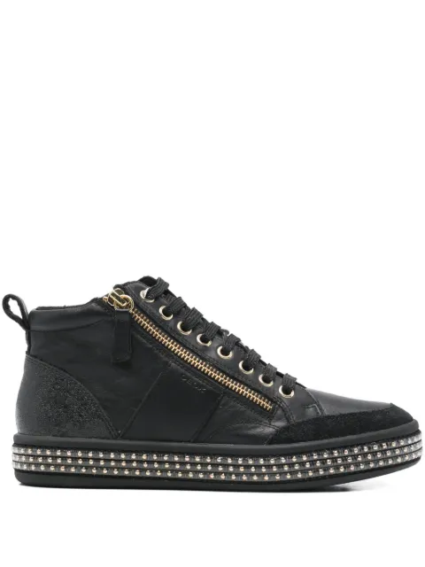 Geox Leelu zip-up embellished sneakers