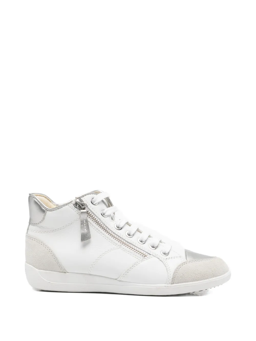 Geox zip high-top sneakers - Bianco