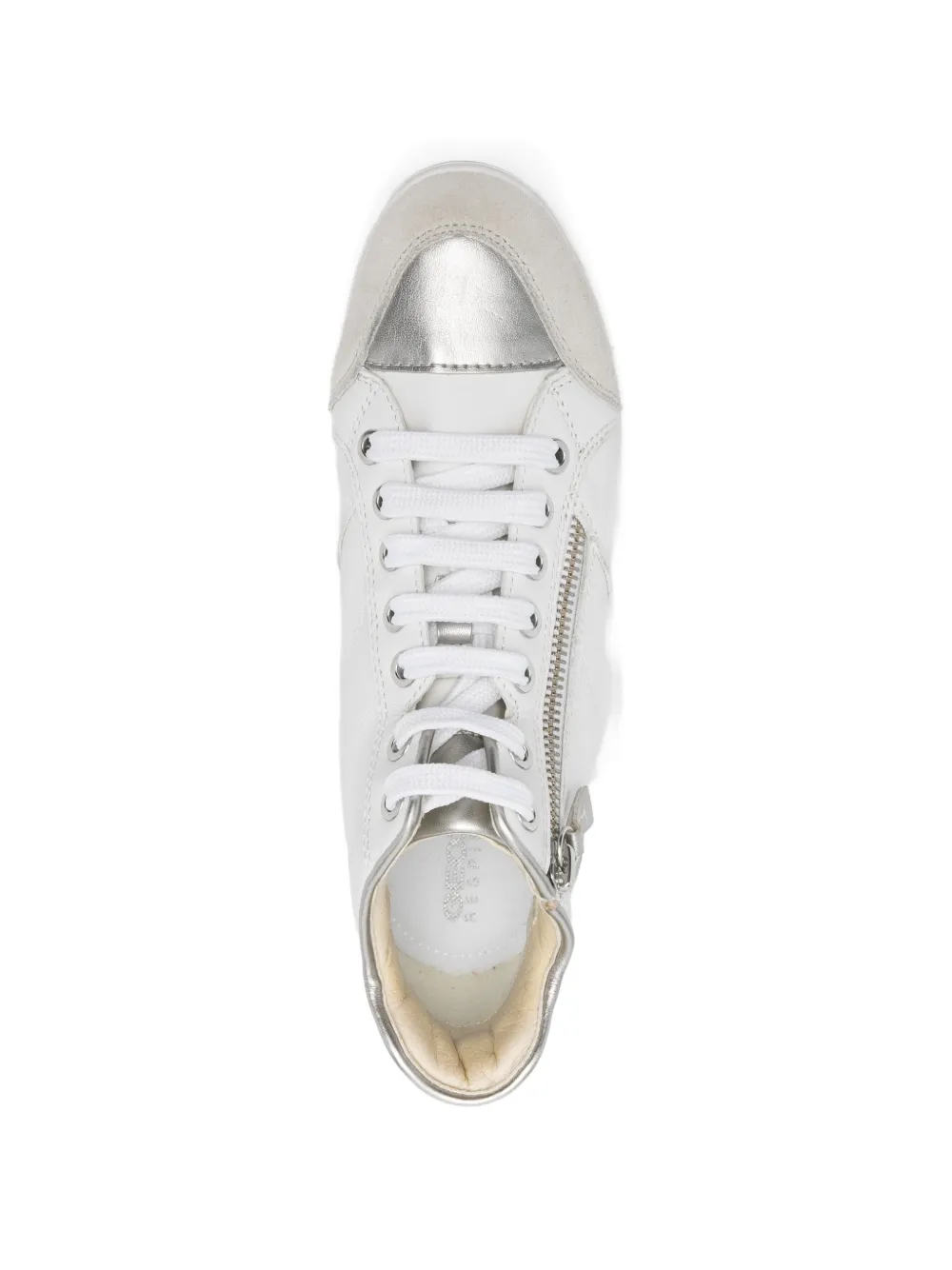 Geox High-top sneakers met rits Wit