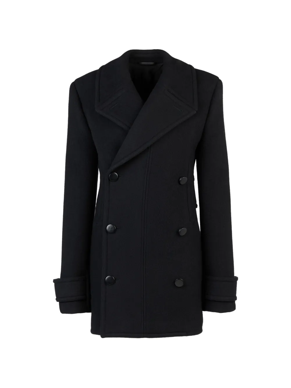 Tod's double-breasted coat - Black
