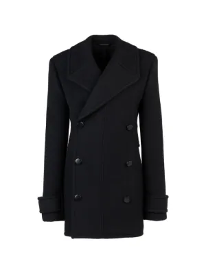 valentino garavani ウールモヘアコート　ブラック　レディース Valentino Garavani Wool Coat | ブラック | FARFETCH JP