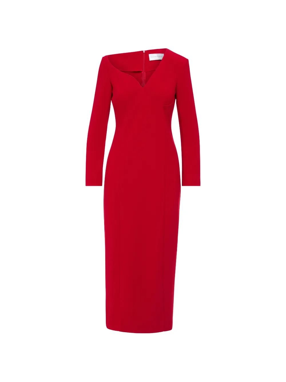 Florence & Fortitude V-neck long-sleeve dress - Rosso