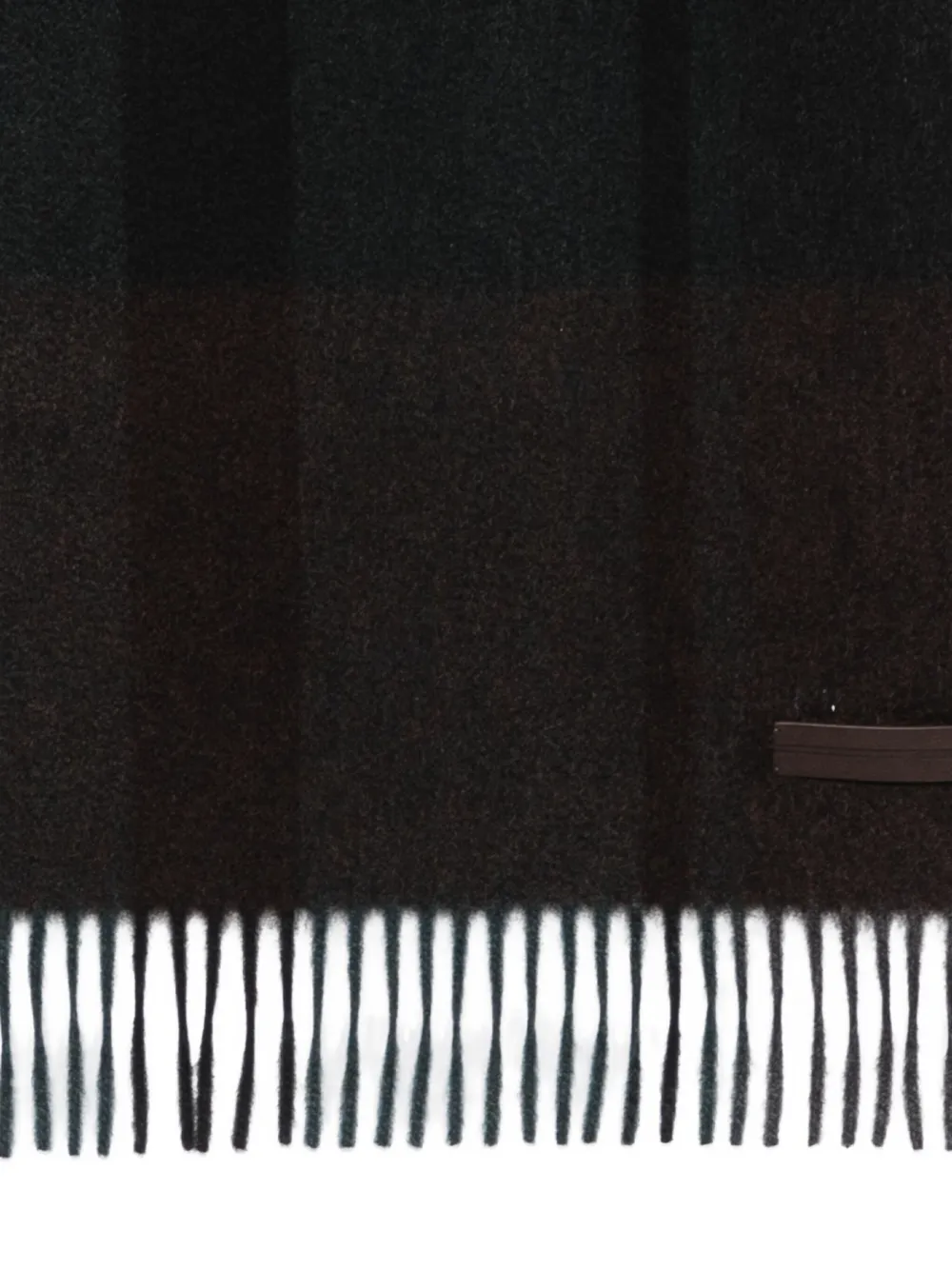 Zegna fringed scarf - Grijs