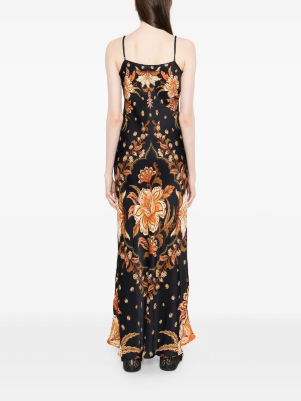FARM Rio Majestic Garden Maxi Dress | Black