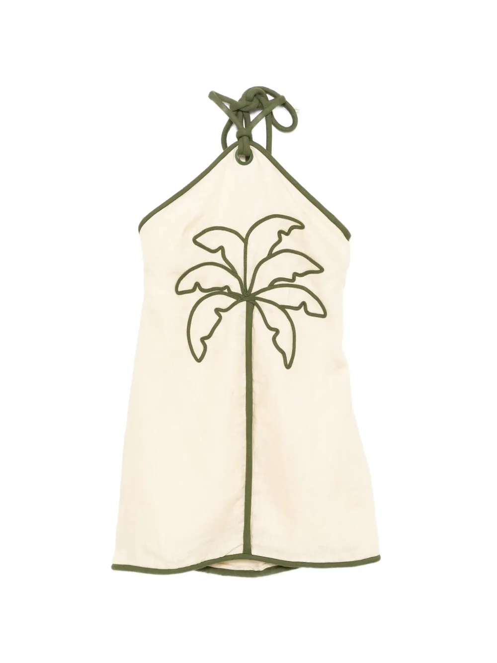 FARM Rio tree-embroidered mini dress - Toni neutri