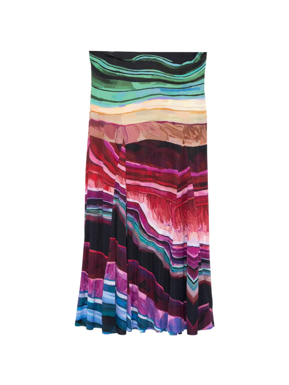 FARM Rio printed midi skirt - Rosso