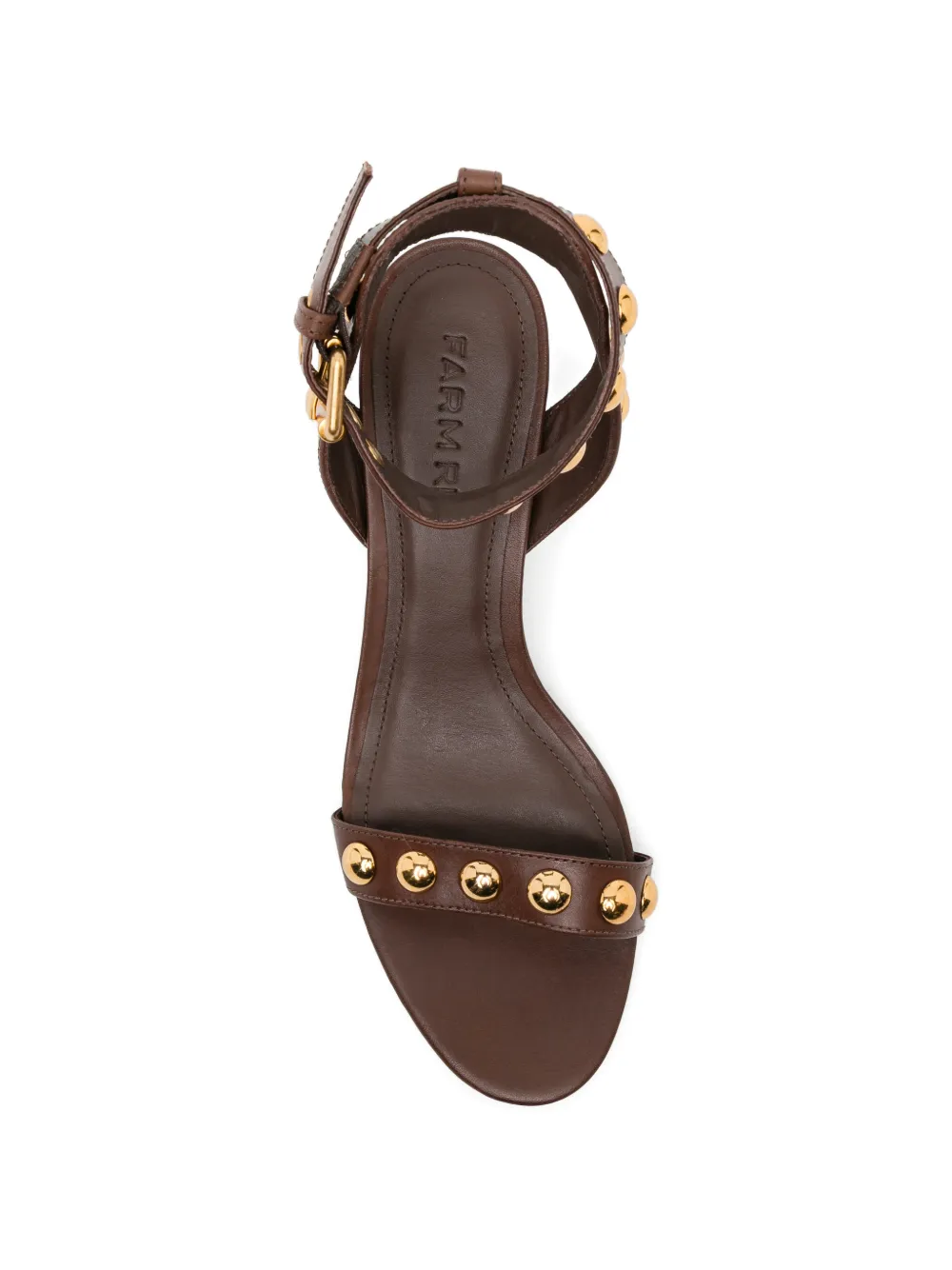 FARM Rio Sandalen verfraaid met studs Bruin