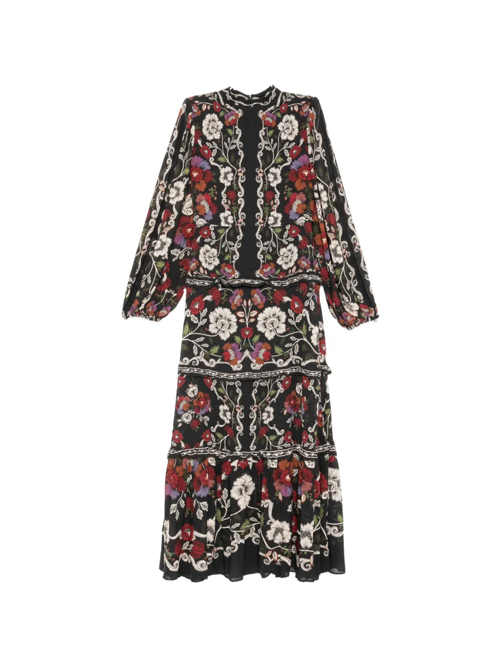 FARM Rio Rococo Flowers maxi dress - Nero