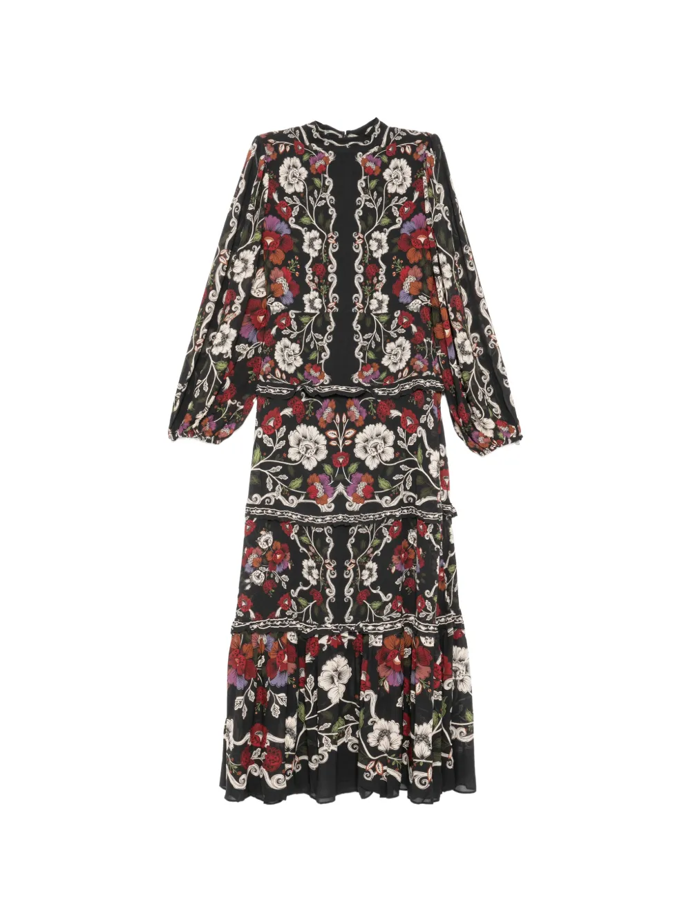 FARM Rio Rococo Flowers maxi dress - Nero
