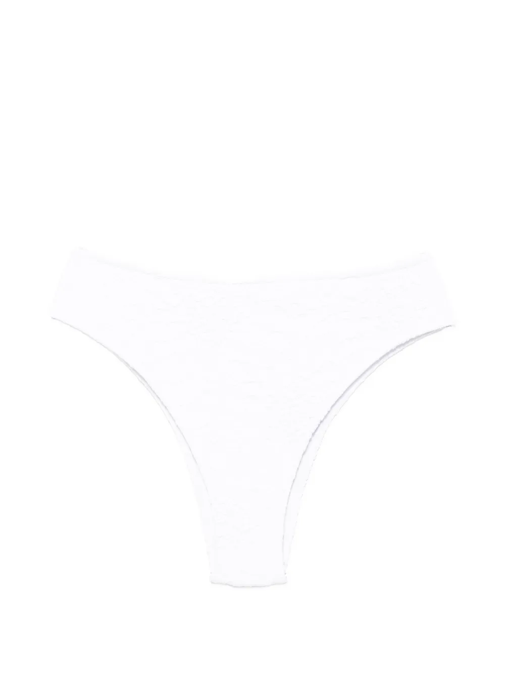 FARM Rio floral-embroidered bikini bottom - Bianco