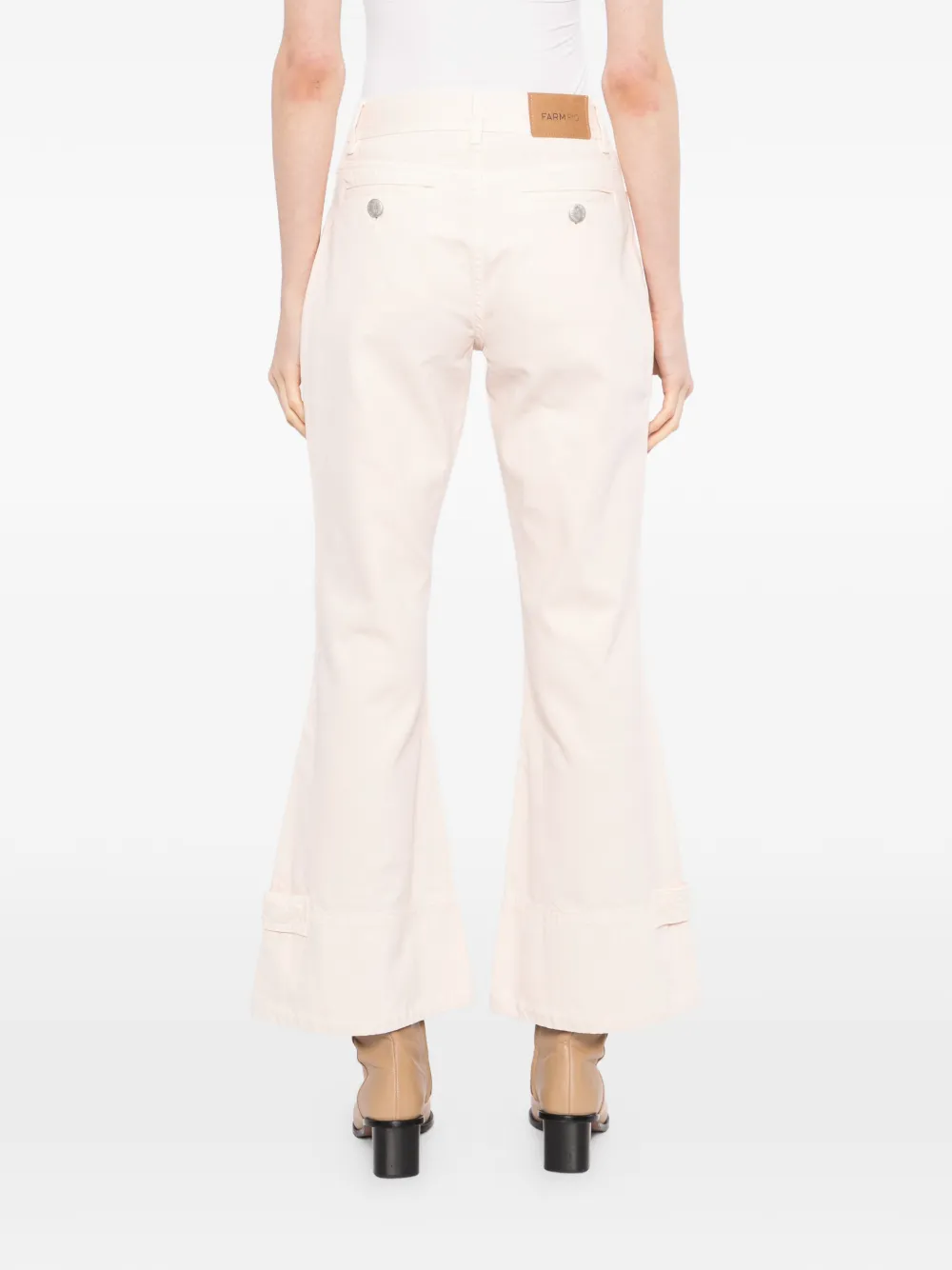 FARM Rio Katoenen bootcut broek Roze