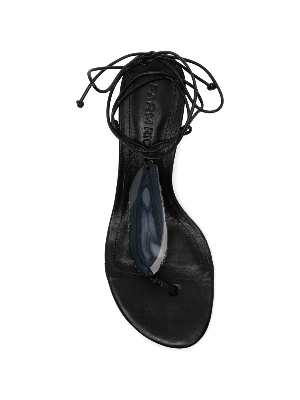 FARM Rio 30 mm Stone sandalen Zwart