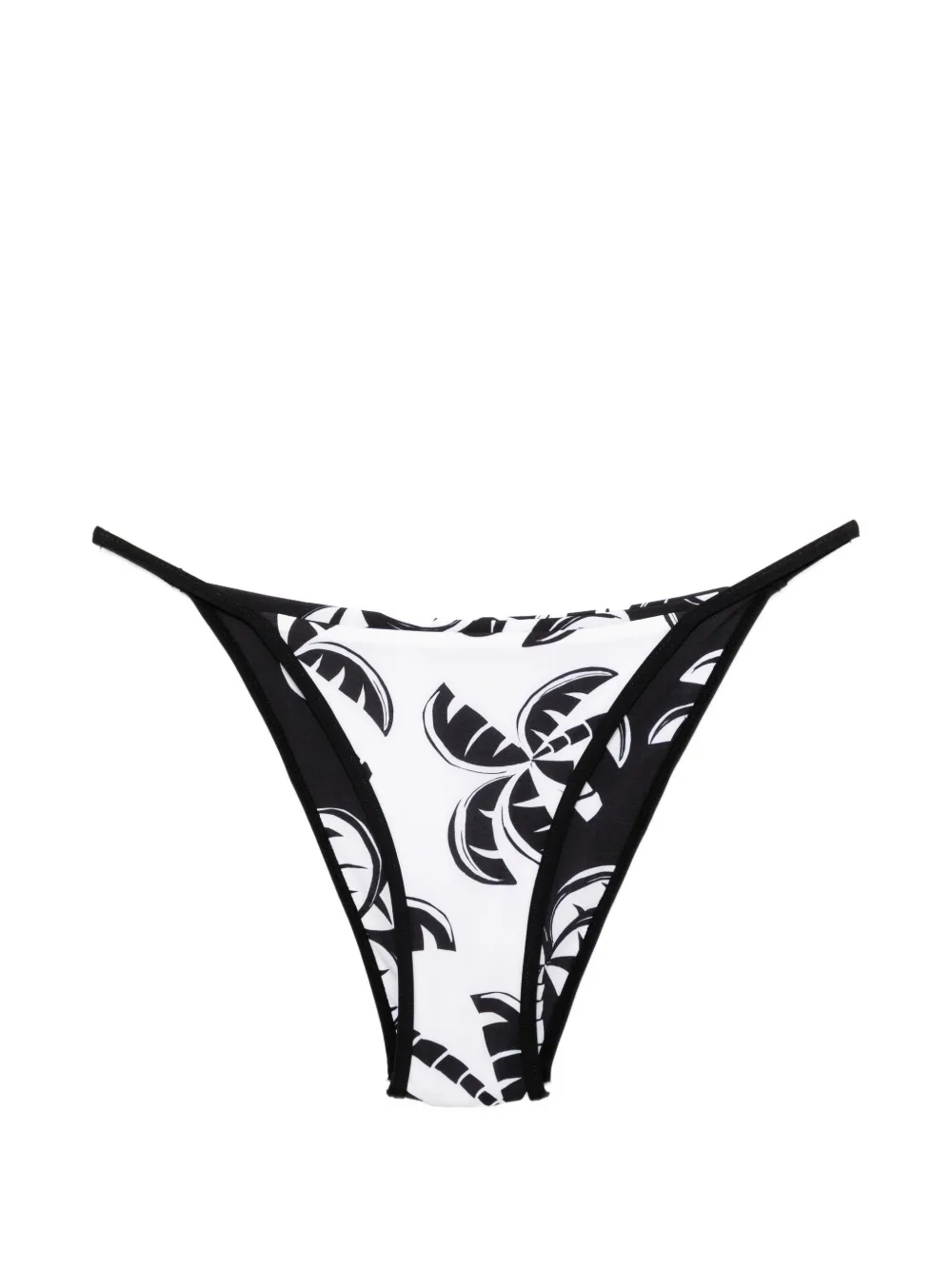 FARM Rio palms-print bikini bottom - Bianco