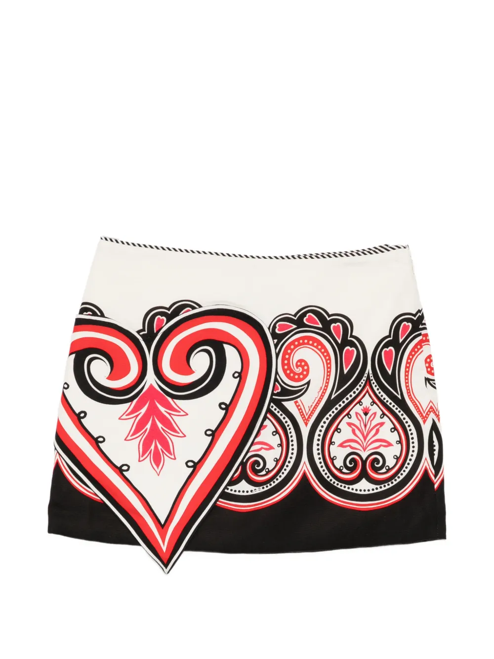 FARM Rio graphic mini skirt - Bianco