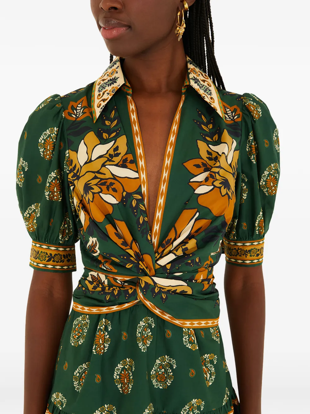 FARM Rio Mini Ayla floral-print Dress | Green | FARFETCH GE