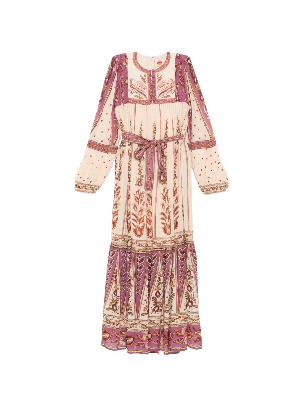FARM Rio floral-print maxi dress - Toni neutri