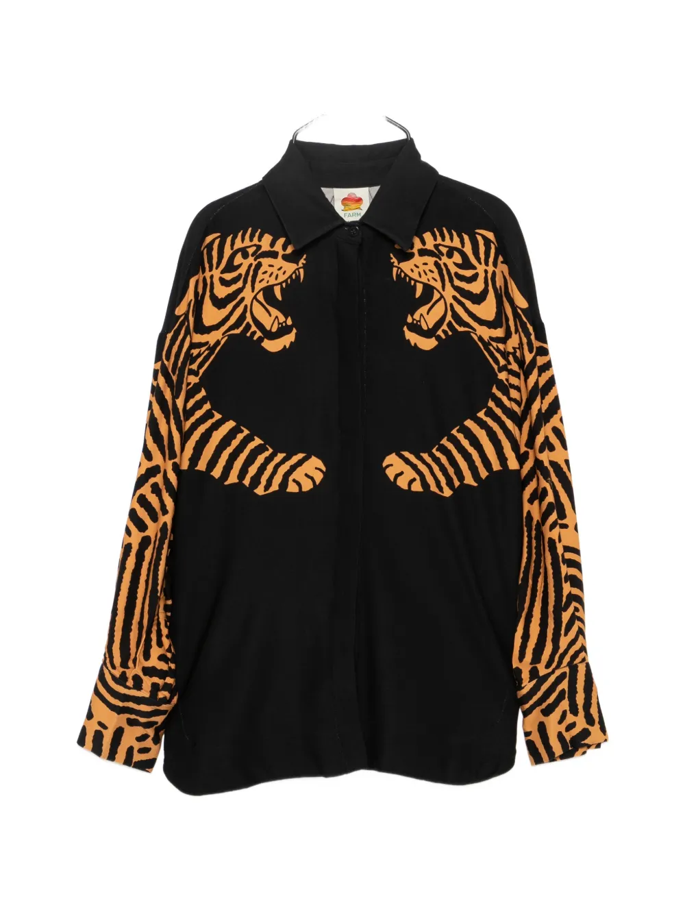 FARM Rio tiger-print shirt - Nero