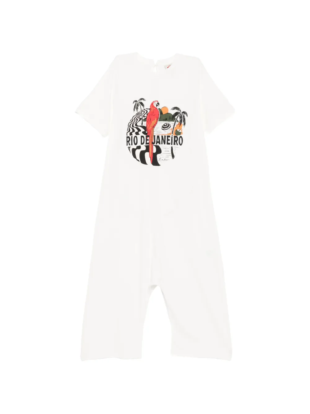 FARM Rio graphic-print jumpsuit - Bianco