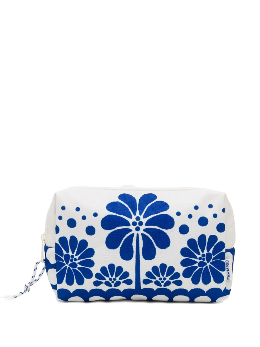 FARM Rio macaw striped pouch - Bianco