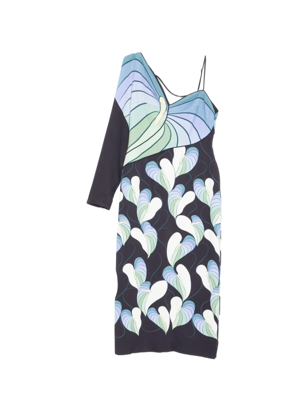 FARM Rio graphic-print midi dress - Nero