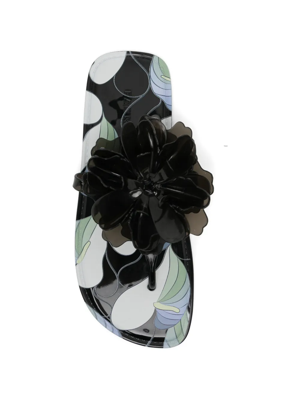 FARM Rio Teenslippers met bloemenprint Zwart