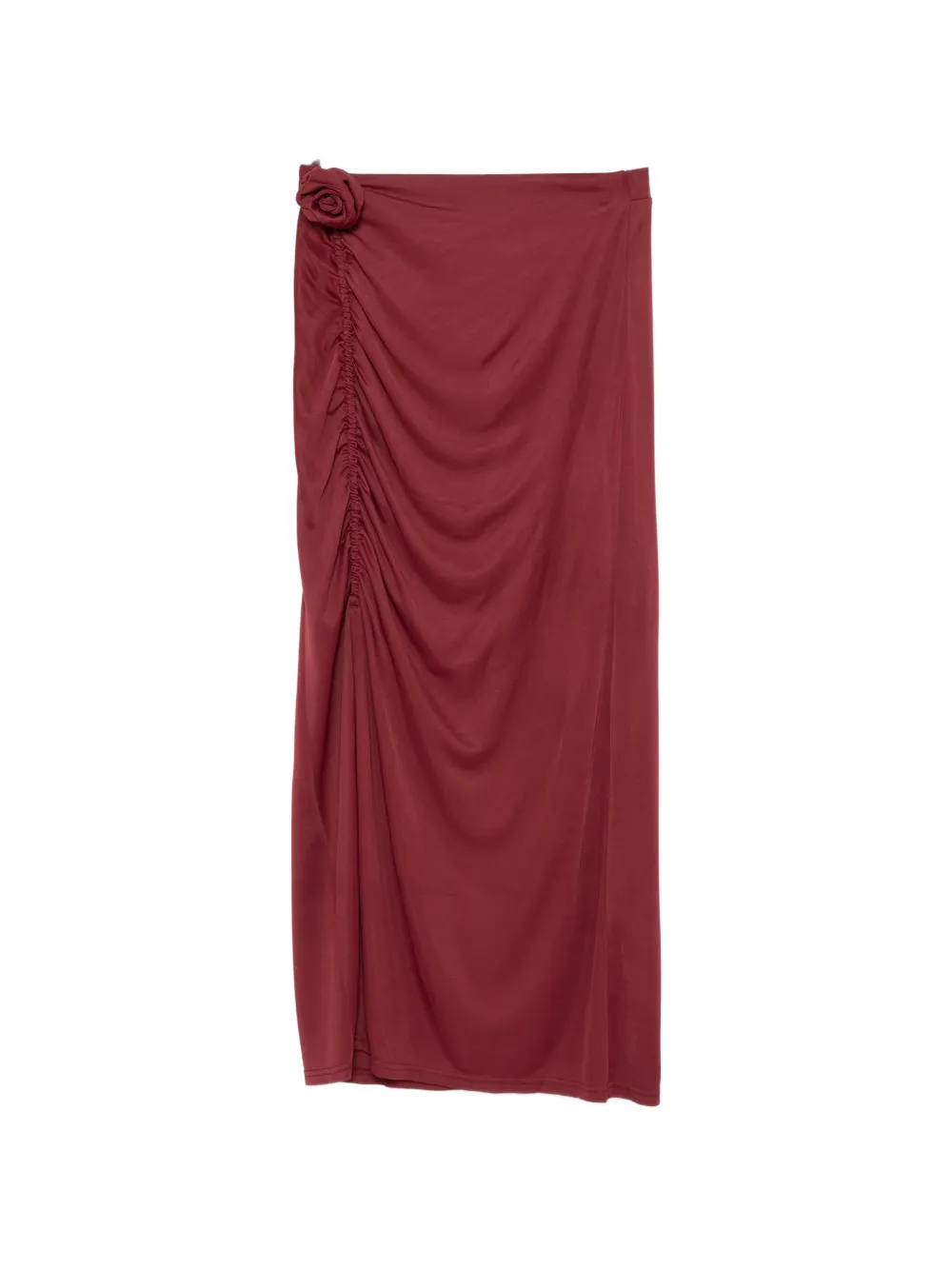 FARM Rio floral-embellished maxi skirt - Rosso