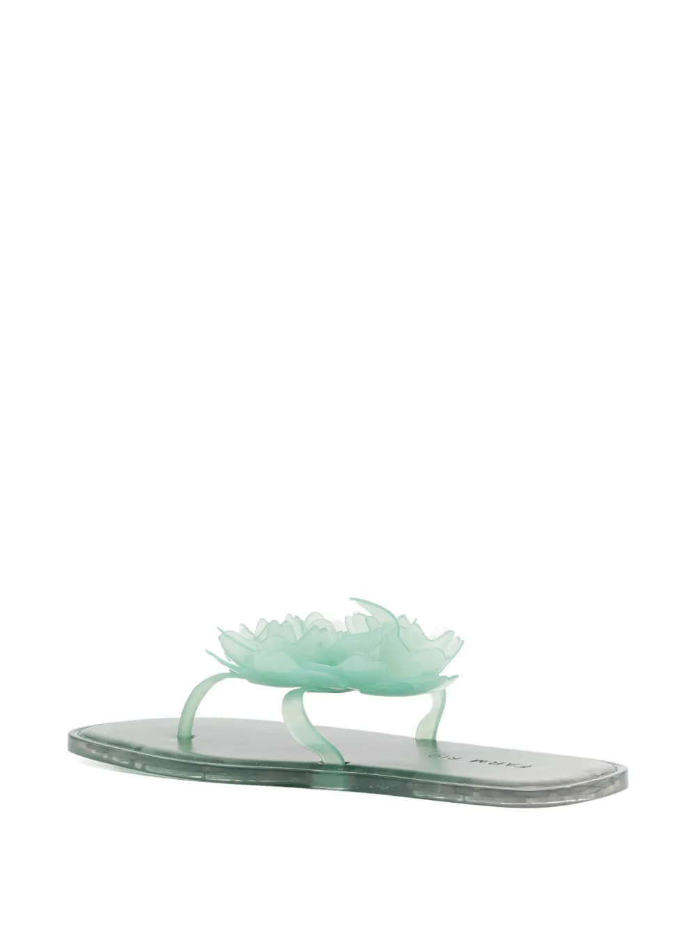 FARM Rio Teenslippers verfraaid met bloemen Groen