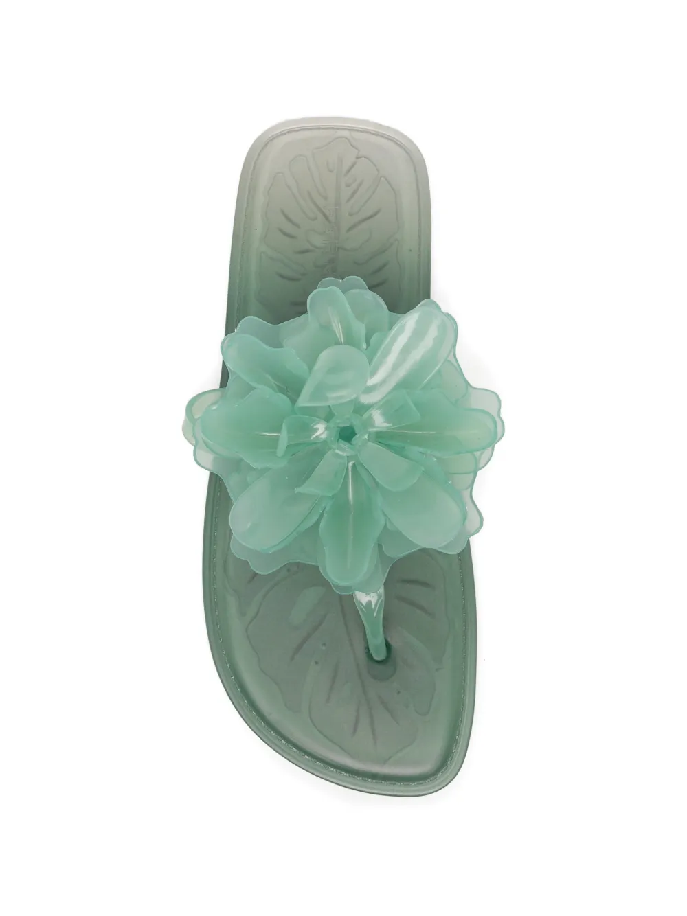 FARM Rio Teenslippers verfraaid met bloemen Groen