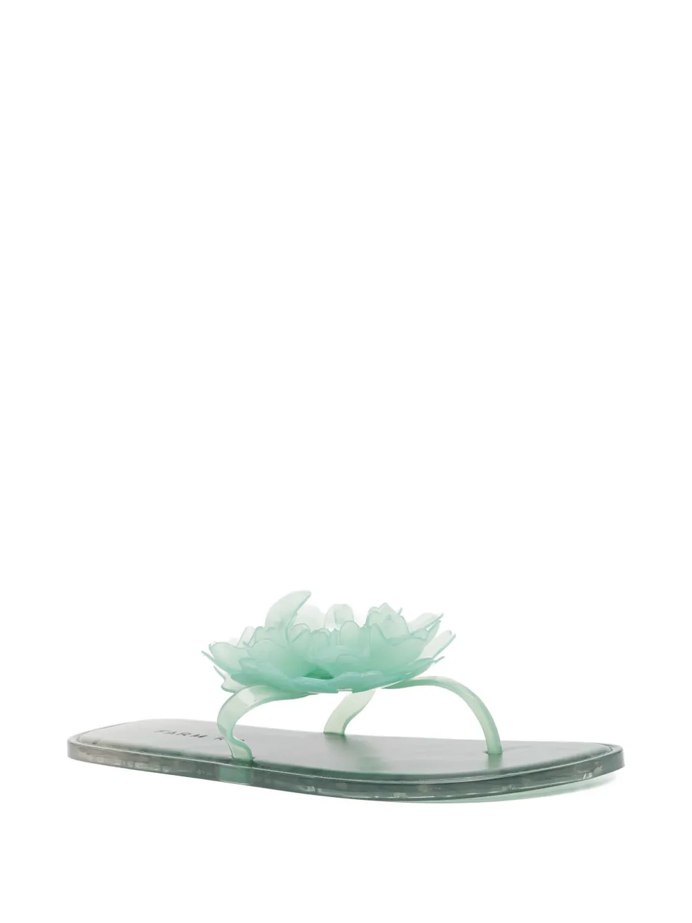 FARM Rio Teenslippers verfraaid met bloemen Groen
