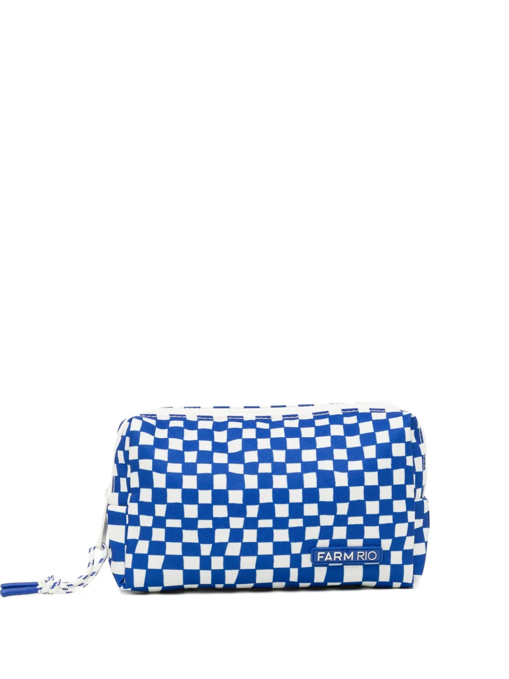 FARM Rio checked pouch - Blu