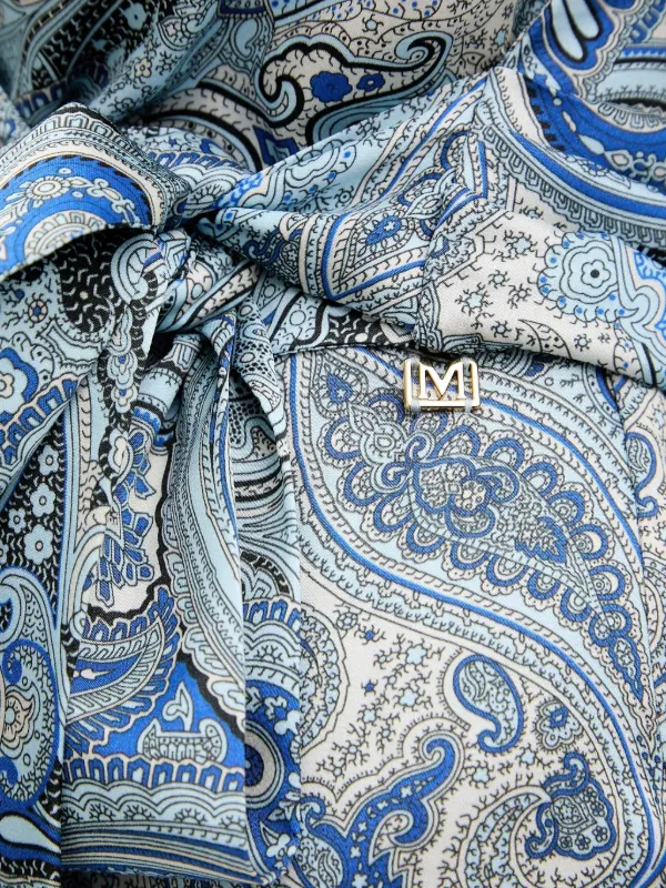 guess marciano blue dress USA x paisley-print Maxi | adorned with jewel details Color:Brown Multi Ebay dev-position-20-off-full-price-dresses:number:37 Navy Blue Halter Dress