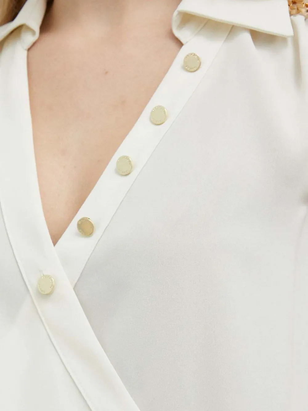 Guess Usa Chain-detail Blouse In Multi