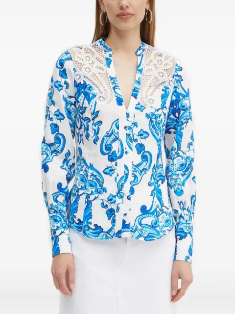 Marciano lace printed blouse