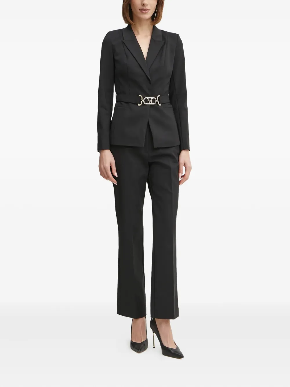 Marciano Logo-charm Trousers In Black