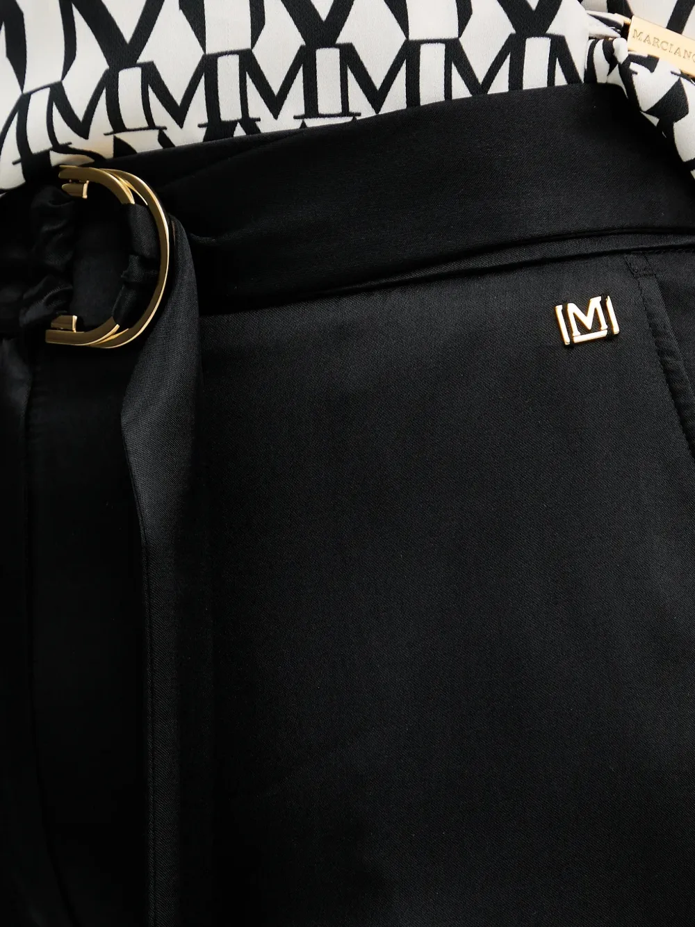 Marciano Whitney Belted Trousers In Black