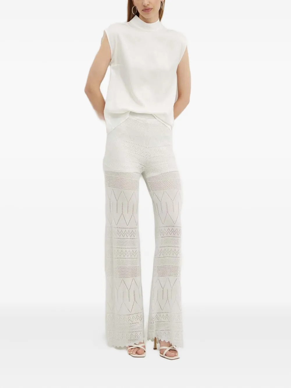 GUESS USA openwork trousers | Wide-Leg Pants | Image 2