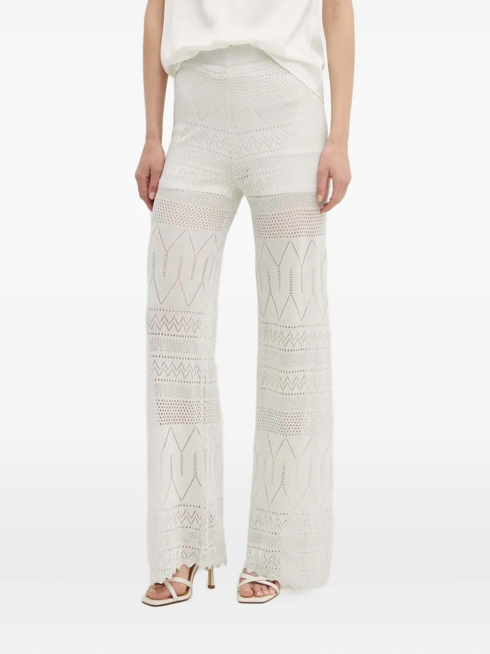 GUESS USA openwork trousers | White | Image 1