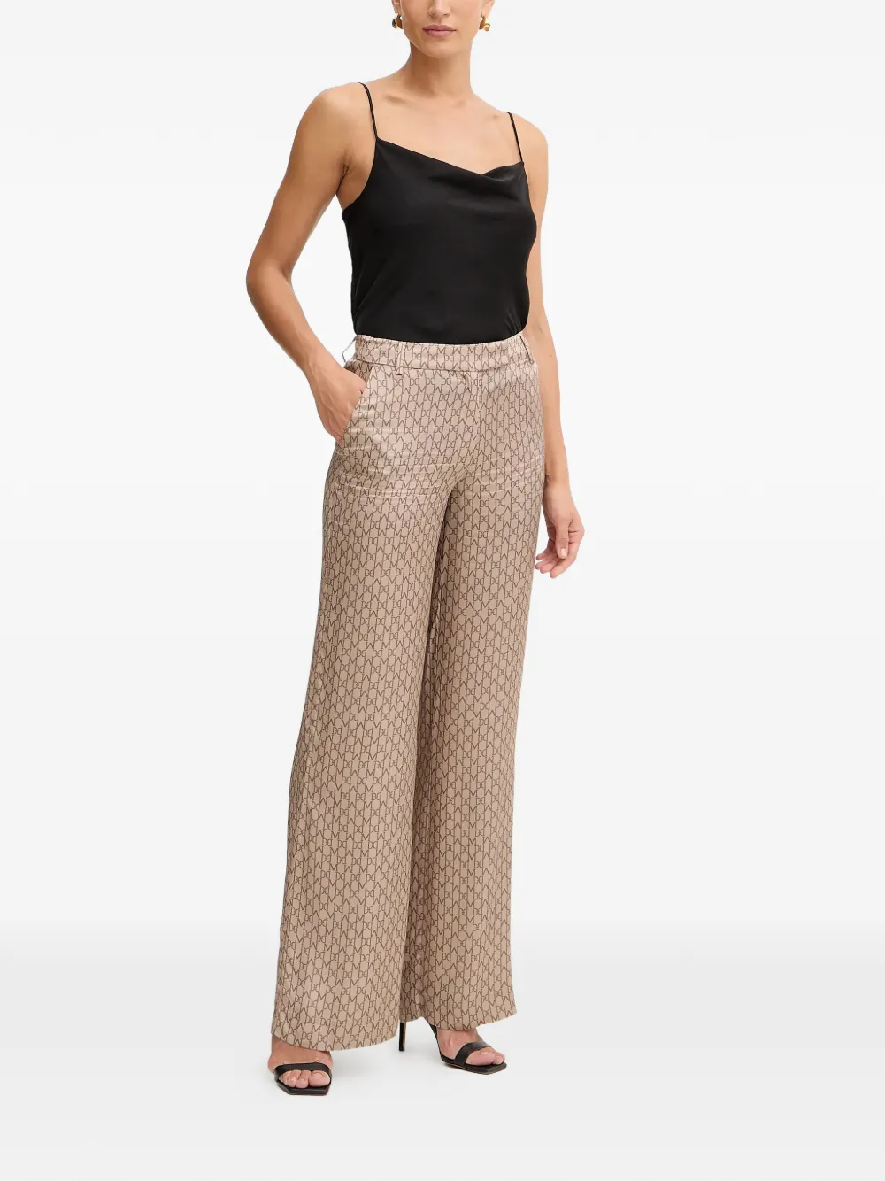 MARCIANO by GUESS logo-patterned trousers | Straight Trousers | Image 2