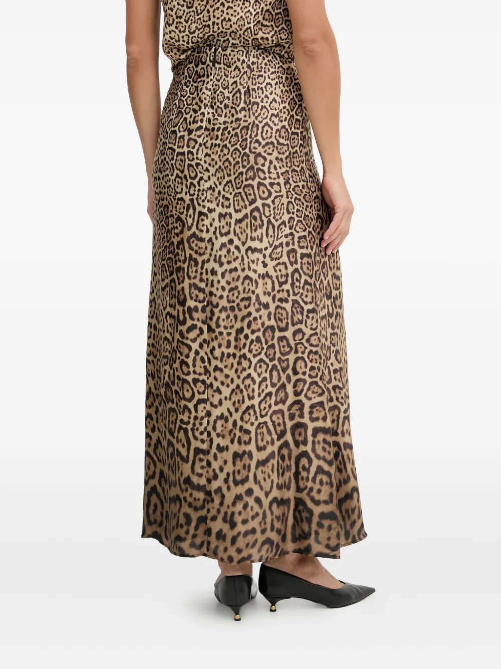 Marciano Animal-print Maxi Skirt In Neutral
