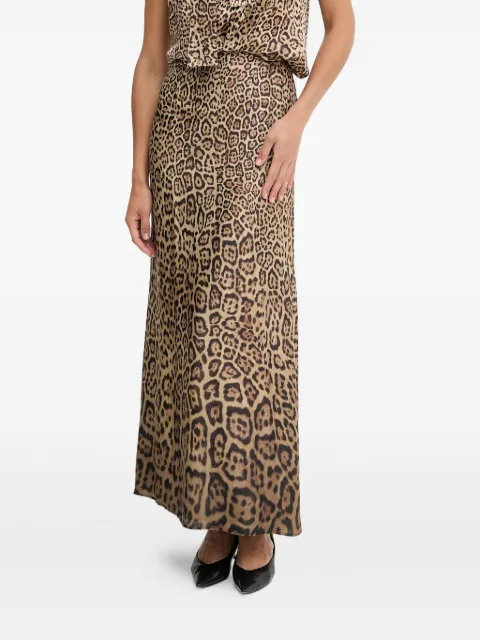Marciano animal-print maxi skirt