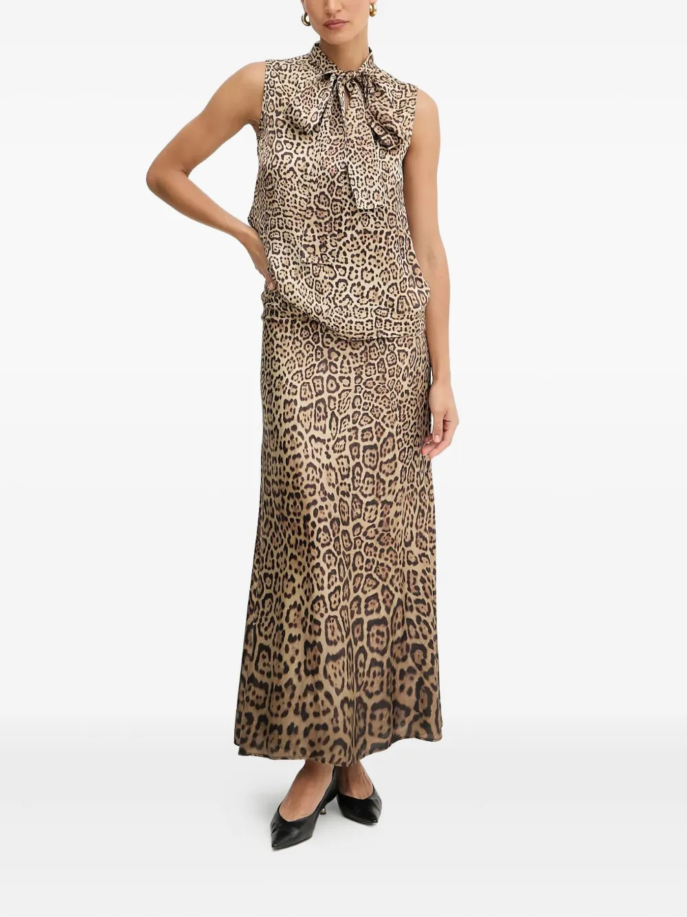 Marciano animal-print maxi skirt - Beige