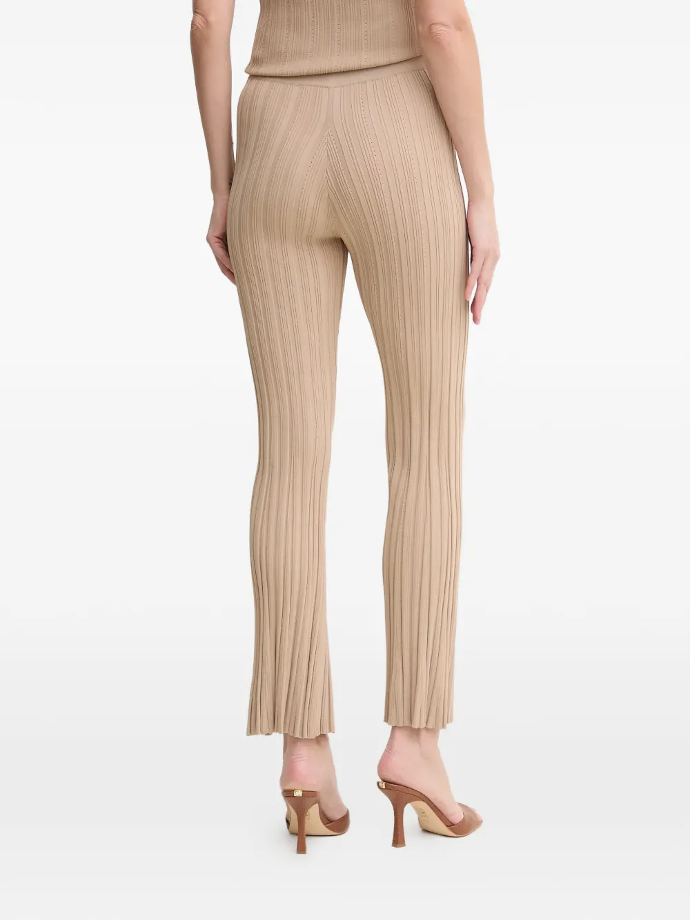 Ribbed Logo Plaque Trousers