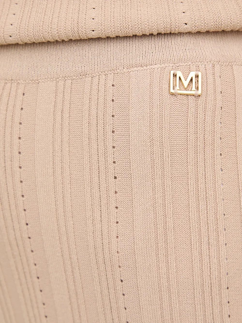 Ribbed Logo Plaque Trousers