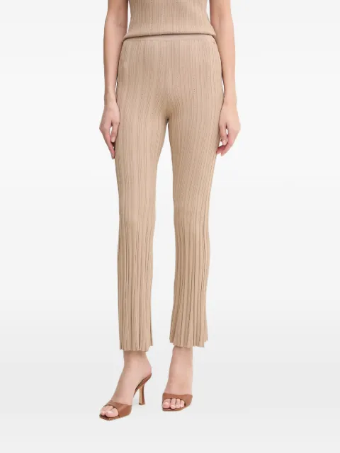 GUESS USA ribbed logo plaque trousers